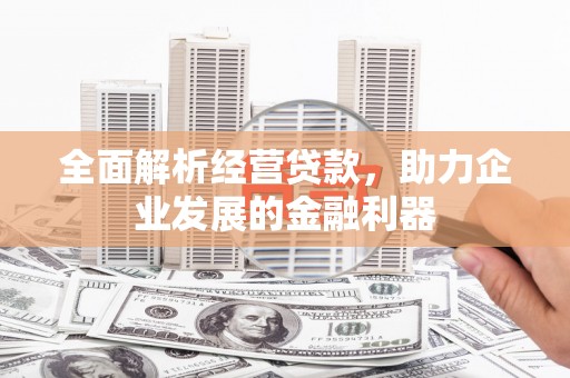 安龙全面解析经营贷款，助力企业发展的金融利器