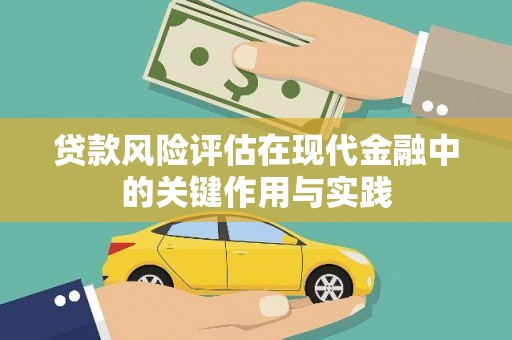 安龙贷款风险评估在现代金融中的关键作用与实践