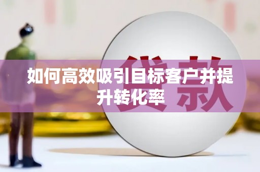 安龙如何高效吸引目标客户并提升转化率