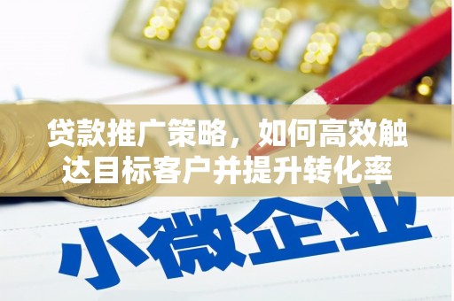 安龙贷款推广策略，如何高效触达目标客户并提升转化率