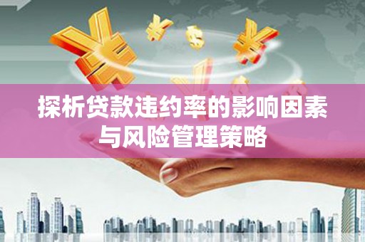 安龙探析贷款违约率的影响因素与风险管理策略