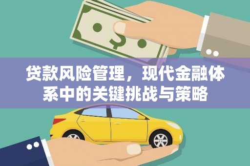 安龙贷款风险管理，现代金融体系中的关键挑战与策略