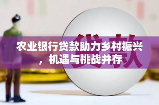 安龙农业银行贷款助力乡村振兴，机遇与挑战并存