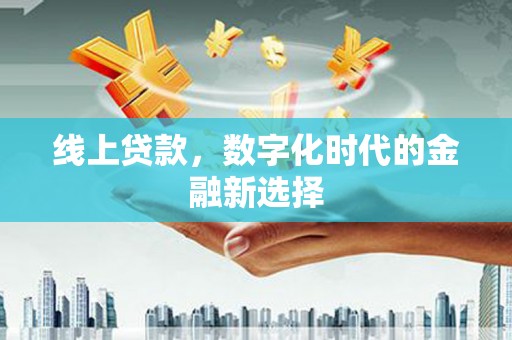 安龙线上贷款，数字化时代的金融新选择