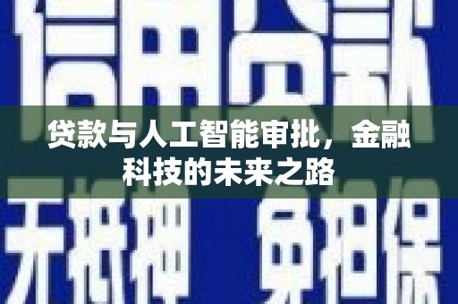 安龙贷款与人工智能审批，金融科技的未来之路