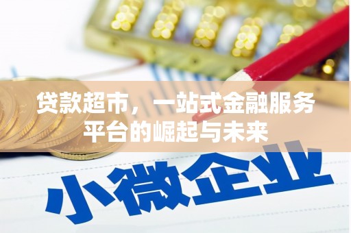 安龙贷款超市，一站式金融服务平台的崛起与未来