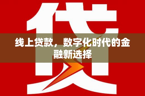 安龙线上贷款，数字化时代的金融新选择