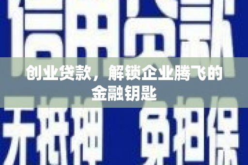 安龙创业贷款，解锁企业腾飞的金融钥匙